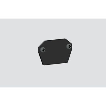 Metal end cap for white rail