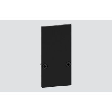 Metal end cap for white rail