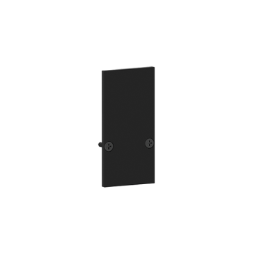 Endkappe Metall für Schiene schwarz