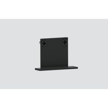 Metal end cap for white rail