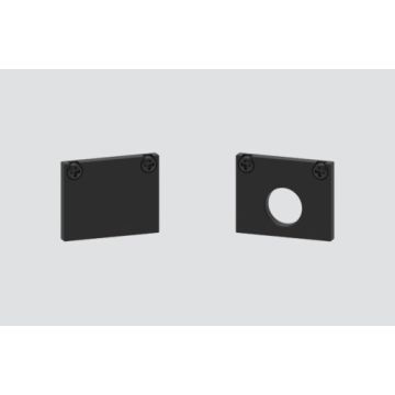 Plastic end cap for black rail