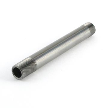 Tube with end thread M13x1 Lg.10cm raw iron