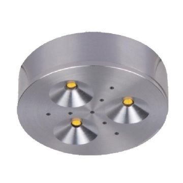 LED Aufbau-Unterschrankleuchte 3x1W ww aluminium