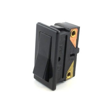 Built-in rocker switch black
