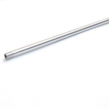 Rohr mit Endgew. M10x1 ALU poliert Lg. 1m