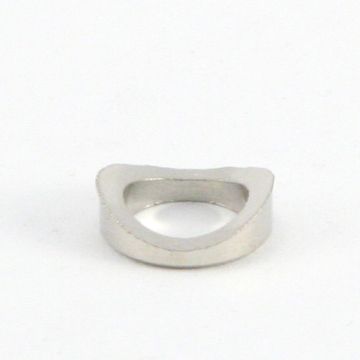 Brass ring without thread, D 14x5mm, hole D 10.2mm, nickel-plated