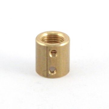 Barrel sleeve brass, thread M10x1, length 15mm