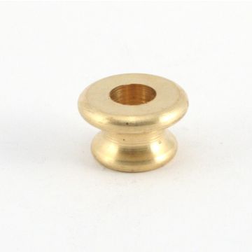 Brass barrel sleeve, smooth passage, length 15mm