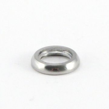 Brass round nut thread M10x1 chrome-plated