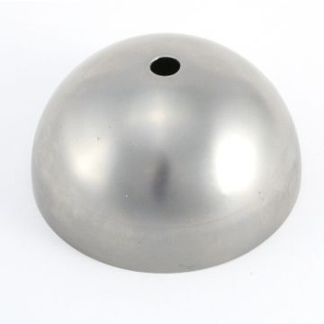 Hemisphere, raw iron, D 120xh60mm, with hole