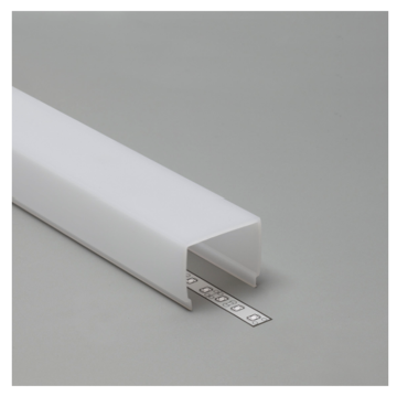 Cover cuboid 30mm x 2m opal, locking