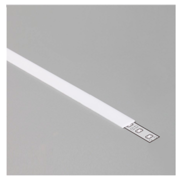 Abdeckung 10mm x 2m opal,einschiebbar