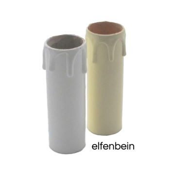 Candle sleeve for E14 socket length 90mm ivory