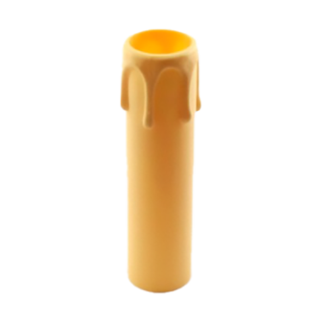 Candle sleeve for E14 candle holder length 100mm ivory plastic