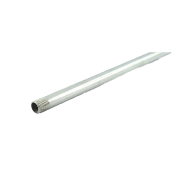 Rohr mit Endgew. 1/4'''' Aluminium poliert Lg. 1m