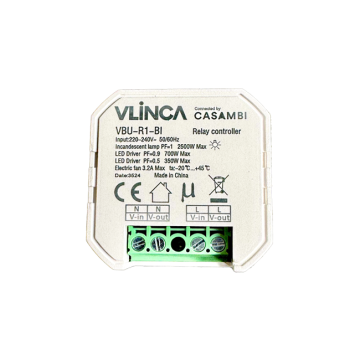 CASAMBI switching actuator with relay for flush mounting