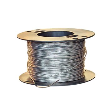 Wire rope 1.6 mm with copper core 1x0.5 mm² insulated with transp. FEP cut/m