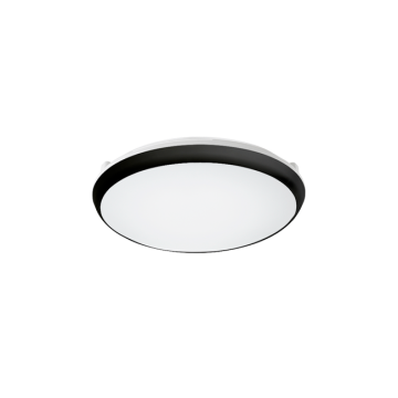 LED Deckenleuchte Aufbau 12/15/18W ww/nw/cw IP65 D 250mm schwarz