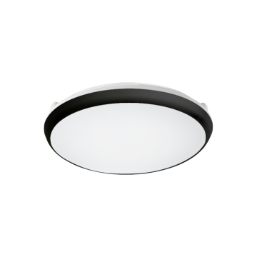 LED Deckenleuchte Aufbau 18/24/30W ww/nw/cw IP65 D 350mm schwarz
