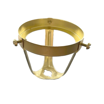 Glass holder brass ML 10.5 incl. 3 knurled screws