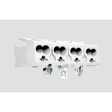 4-pole Luminaire Connector with pluggable grounding