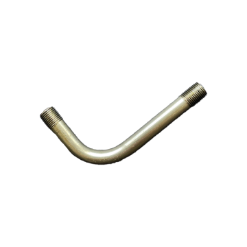 Angle with end weight M10x1 iron raw
