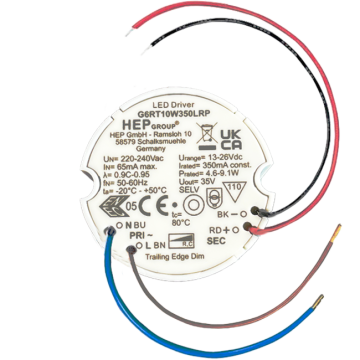 LED Driver 350mA 4.6-9.1W dimmbar