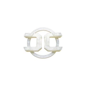 Cable clamp for E27, flat cable 2x0.75mm2 white