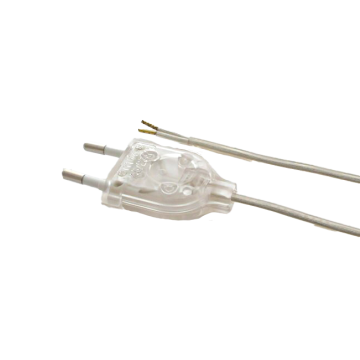 Supply cable Tdlf 2x0.75mm2 with Euro plug transparent 3m