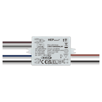 LED Driver NFC 150-500mA 0.4-10W DALI2 Push