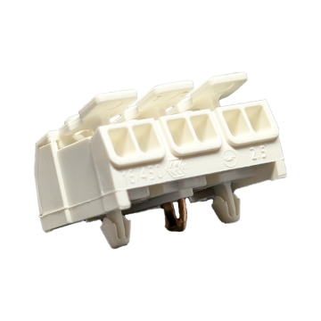 3-pole Luminaire Connector with pluggable grounding