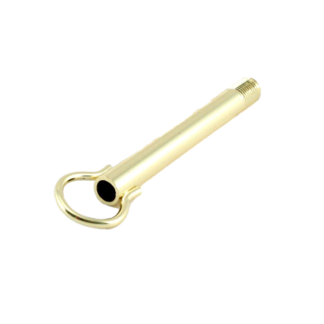 Brass-plated iron tube with hanger