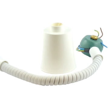 Drawbar Rolly 3x0.75mm2 textile with canopy + S-hanger white