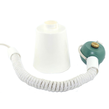 Drawbar Rolly 2x0.75mm2 textile with canopy + S-hanger white