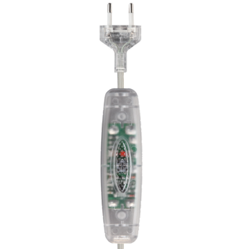 LED cord dimmer SNELLO T wired with 2-pin transparent plug