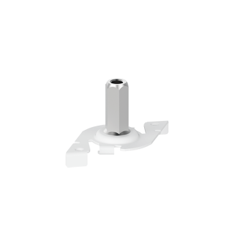 Quick fixing clamp with M6 thread gripper white