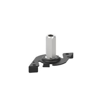Quick fixing clamp with M6 thread gripper black