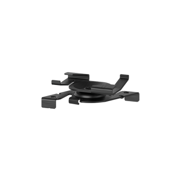 Clamp for quick fixation on the T-bar, black