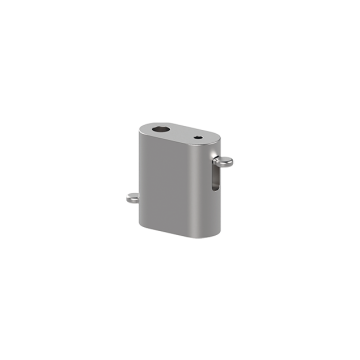 Doppel-Drahtseilhalter vernickelt