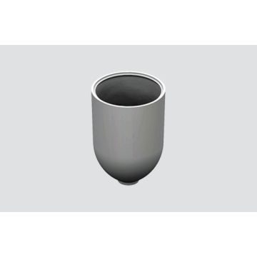 Gray plastic canopy for steel cables