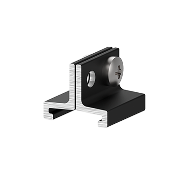 T-hanging bracket short incl. screw and nut black