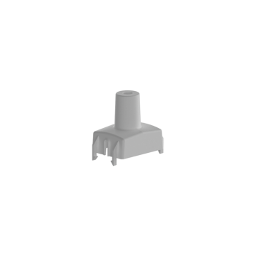 Gray plastic shell for clamp and bracket