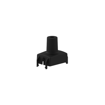 Black plastic shell for clamp and bracket