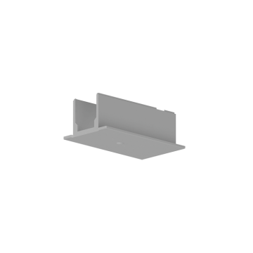Gray installation cover for end connectors