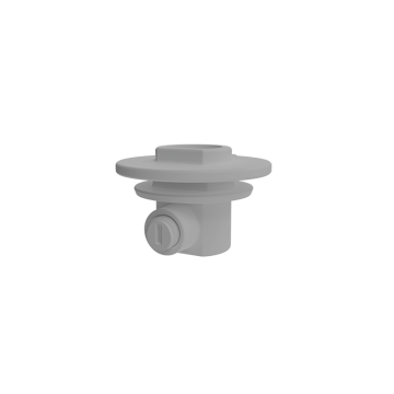 External strain relief with grub screw for adapter, grey