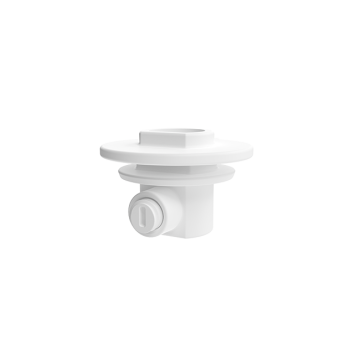 Zugentlastung aussen m. Madenschraube für Adapter weiss