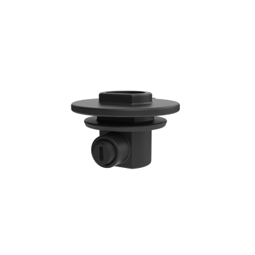 Zugentlastung aussen m. Madenschraube für Adapter schwarz