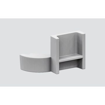 Schutzabdeckung IP40 für asymmetrischen Adapter weiss