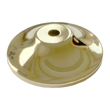 Covers D 90 x H 20mm, hole D 10.5mm brass-plated