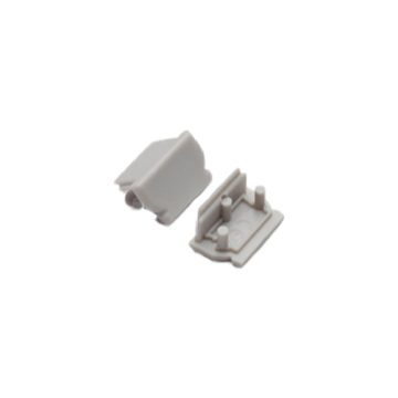 Set of gray end caps without hole